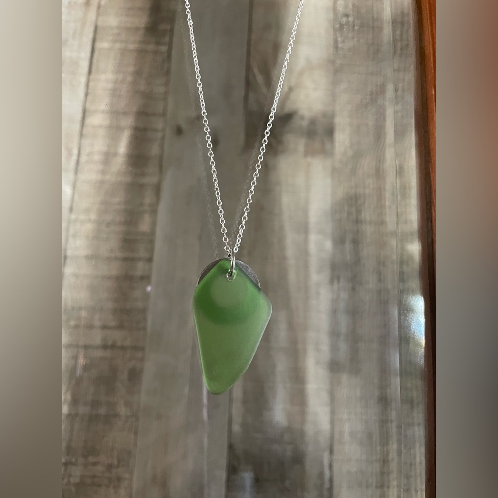 Montana Yellowstone River Glass Necklace